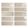 glow decor ceramic gloss tile taupe