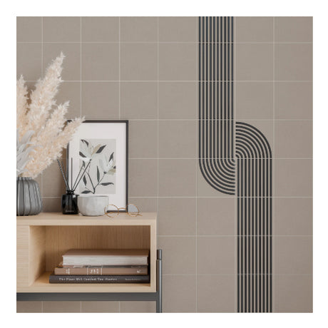 taupe matte wall tile