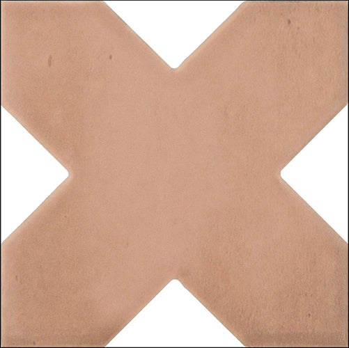 Kasbah Cross Porcelain Matte 5X5 floor wall cross star tiles