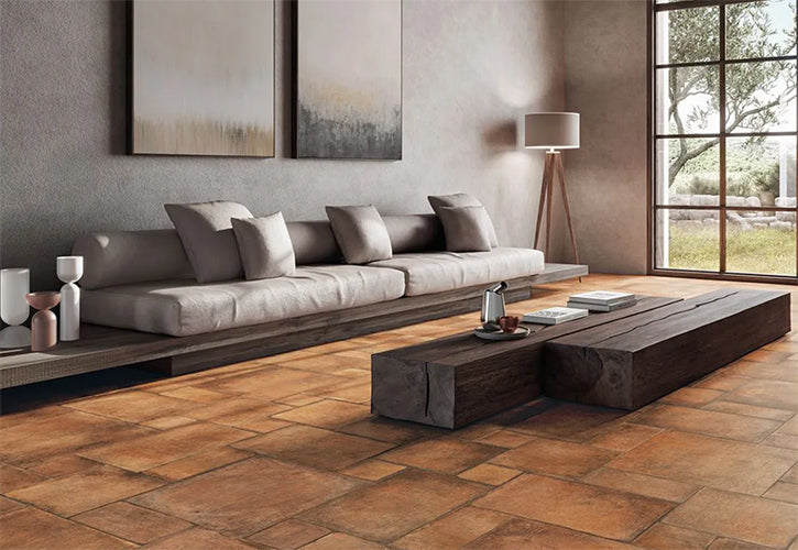 Valdorcia Italian floor tiles terracotta