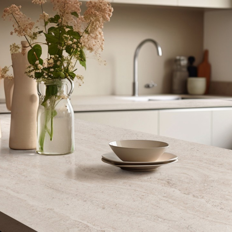 Travertino Stone Beige Porcelain Slab
