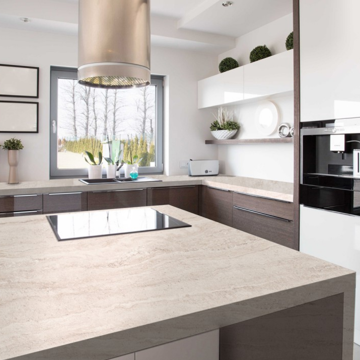 Travertino Stone Beige Porcelain Slab