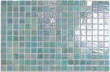 Opalescent Pool Rated Glass Mosaic Glossy 12X18