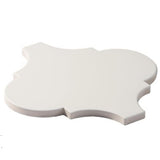 Arabesque White Matte Porcelain Tile 4.7×8