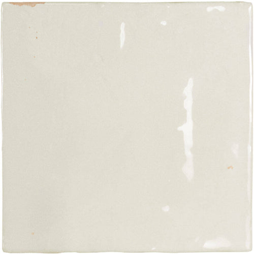 white Zellige Porcelain Tile Gloss 5x5
