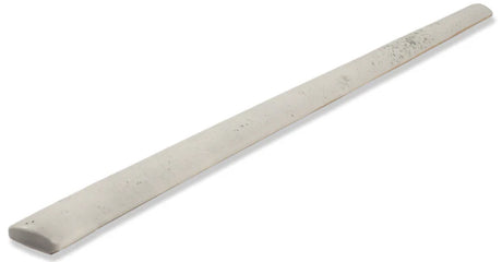 white Rustico Pencil Bullnose Satin Trim Finish