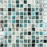 air force Nature Bright Squares Glass Mosaic