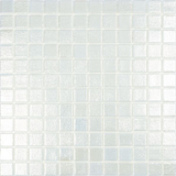 white Shell Squares Glass Mosaic tile
