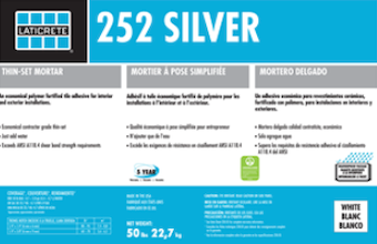Thinset - 252 Silver - 50 lb. Bag