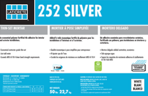 Thinset - 252 Silver - 50 lb. Bag
