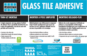Glass Tile Adhesive - 25 lb. Bag