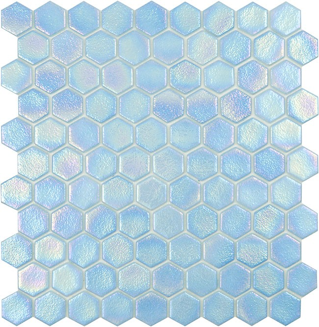 1.4"x1.4" Shell Hexagon Glass Mosaic