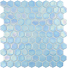 aire shell 1.4"x1.4" Shell Hexagon Glass Mosaic tile