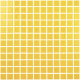 1"x1" Solid Squares Glass Mosaic amarillo tile
