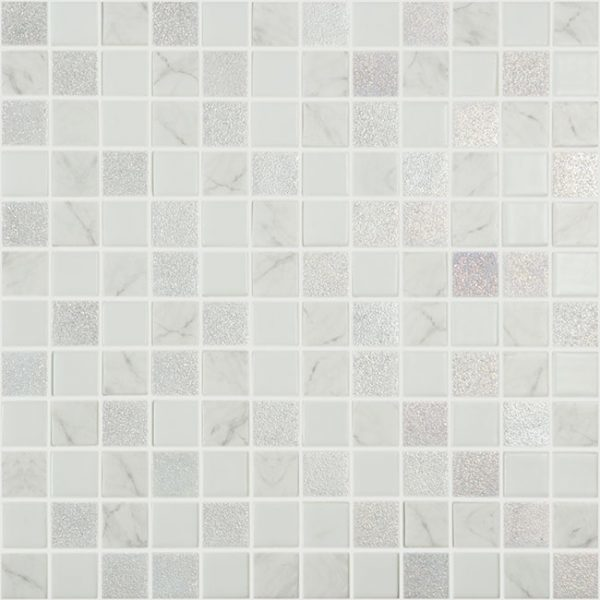 1”X1” Antarctica frost Squares Glass Mosaic tile