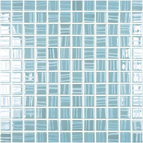 arctic ice 1"x1" Tender Squares Glass Mosaic tile