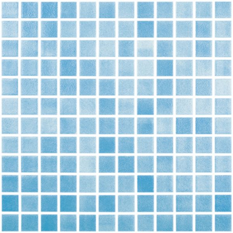 1"x1" Fog Niebla Squares Glass Mosaic turquoise tile