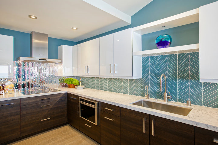 Palms Matte Feature Glass Mosaic