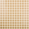1"x1" Solid Squares Glass Mosaic beige tile