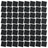 black 1.5"x1.5" Lume Squares Glass Mosaic tile