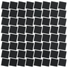 black 1.5"x1.5" Lume Squares Glass Mosaic tile