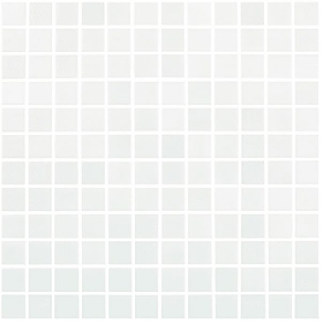 1"x1" Fog Niebla Squares Glass Mosaic blanco tile