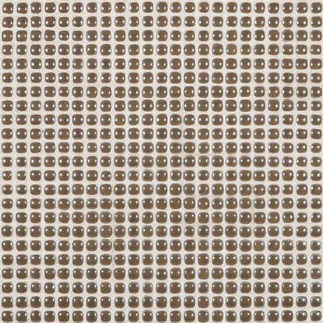 chocolate 0.5"x0.5" Pearl Dots Glass Mosaic tile
