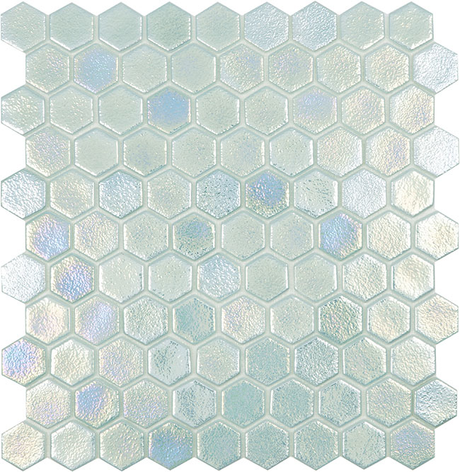 1.4"x1.4" Shell Hexagon Glass Mosaic