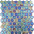 deep 1.4"x1.4" Shell Hexagon Glass Mosaic tile