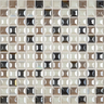 1"x1" Edna Squares Glass Mosaic elegant blend tile