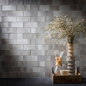 3.5"x 12" Impressions Rectangle Gloss Glass Tile