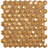 1.4"x1.4" Magic Hexagon Glass Mosaic gold magic tile