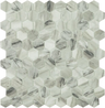 1.4"x1.4" Marble Viena Hexagon Glass Mosaic