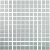 1"x1" Solid Squares Glass Mosaic gris claro tile