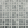 1"x1" Niebla Squares Glass Mosaic gris oscuro tile