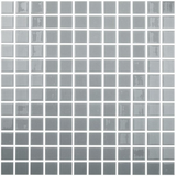 1"x1" Solid Squares Glass Mosaic gris tile