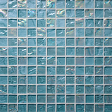 hazy wave 1”x1” Straight Set Lava Glass Mosaic