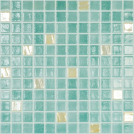 1"x1" Colour Plus Squares Glass Mosaic jade tile