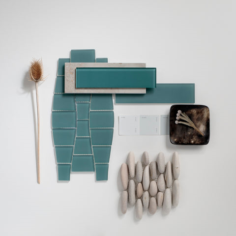 2"x 8" Rectangle Matte Glass Tile