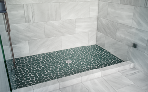 Spindrift Matte Feature Glass Pebble Mosaic