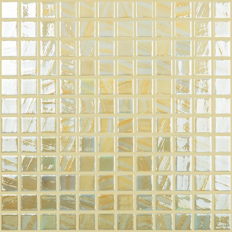 lemon yellow 1"x1" Titanium Squares Glass Mosaic tile
