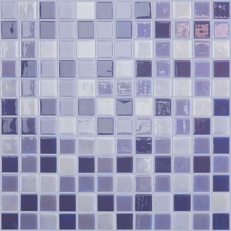 1"x1" Lux Squares Glass Mosaic lila tile
