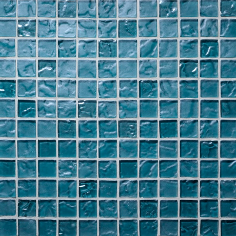 1”x 1” Straight Set Lava Glass Mosaic