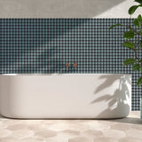 bathroom 1.5"x1.5" Lume Squares Glass Mosaic tile