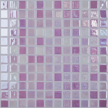 1"x1" Lux Squares Glass Mosaic magenta tile