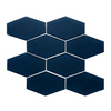 Elongated Hexagon Matte Glass Mosaic