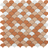cotto 1.4"x1.4" Soul Matte Droplet Glass Mosaic tile