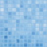 1"x1" Niebla Squares Glass Mosaic azule celeste