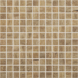 noce 1"x1" Stone Travertino Squares Glass Mosaic tile