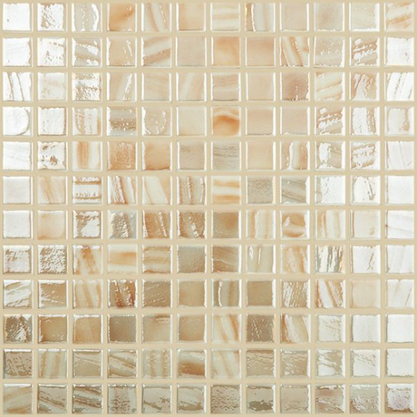 ochre brush 1"x1" Titanium Squares Glass Mosaic tile